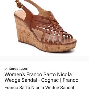Never worn Franco Sarto Nicola Cork Wedge 6
